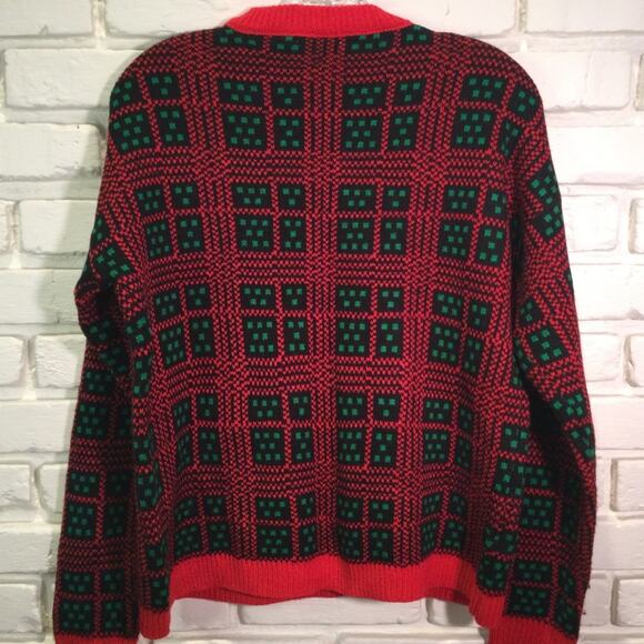 Ugly Christmas Sweater Santa Bestie themed Juniors L 11/13 - Picture 3 of 5